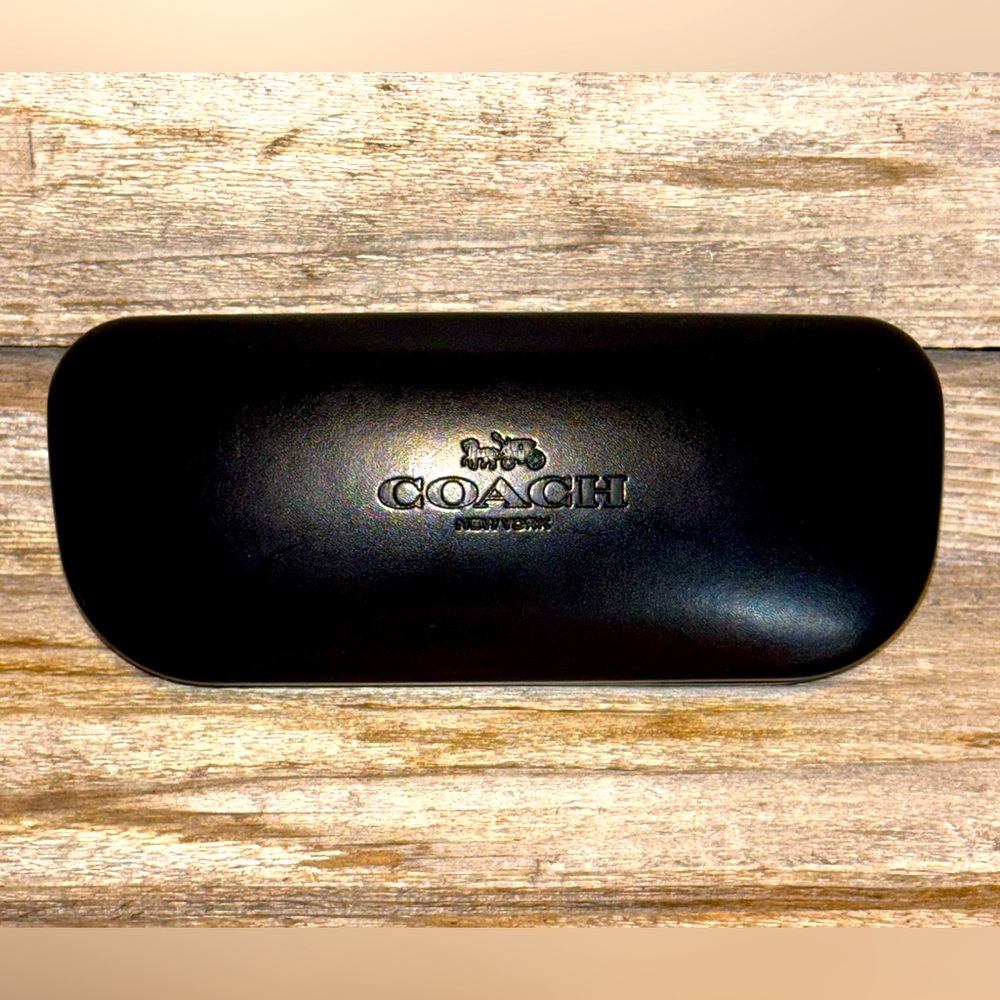 Coach New York Eyeglass Hard Clam Shell Case Black